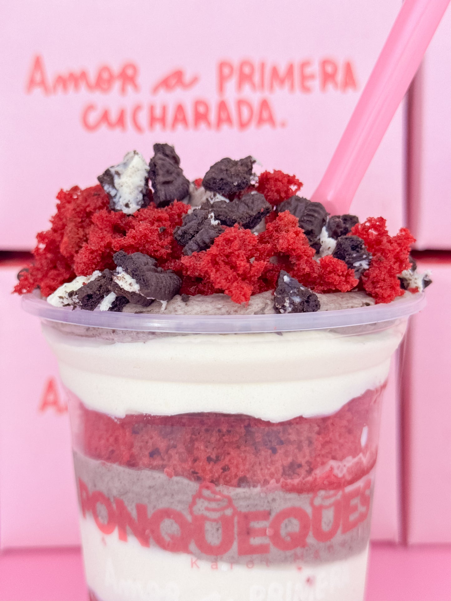 Cuchareable de velvet cheesecake oreo