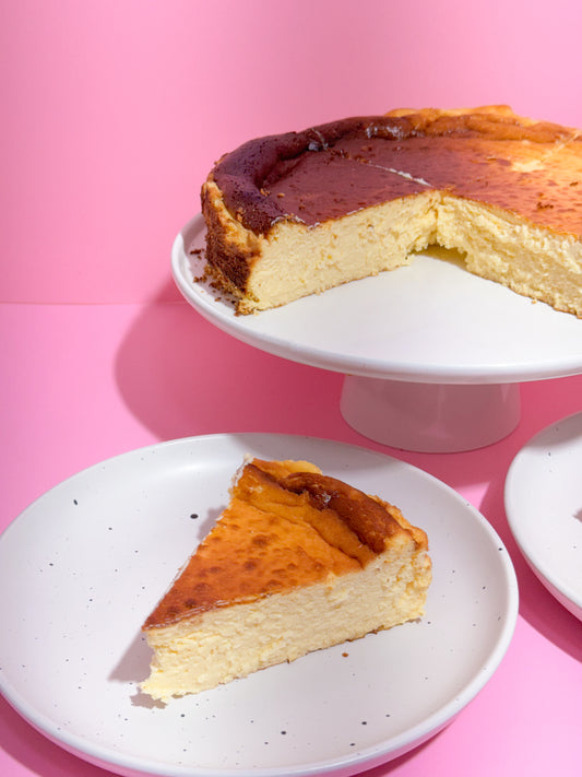 Porción de Tarta Vasca