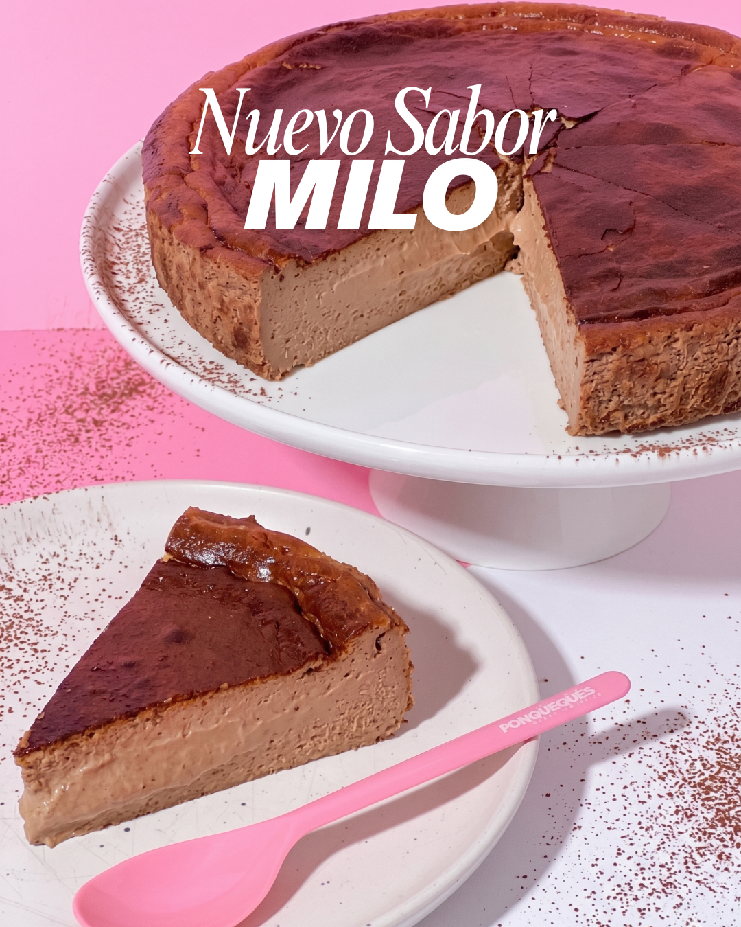 Porción Tarta vasca de Milo